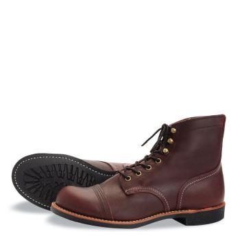 Red Wing Iron Ranger 6-Inch Boot in Oxblood Mesa Leather Laarzen Heren DonkerBruin - 8119